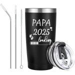 Tianyi - papa geschenk - du wirst papa - verre a vin - 600 ml - en acier inoxydable - pour le camping ...