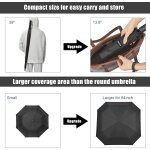 Tianyi - parapluie de golf carr de 137, 2 cm - coupe - vent - pliable - compact - ouverture automatique ...