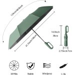 Tianyi - parapluie pliant golf 10 baleines de voyage pour hommes et femmes, rsistant au uv / ouverture ...
