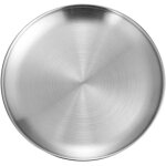 Tianyi - plat en acier inoxydable, 30cm / 11, 8'' assiettes service rondes en inox, plateau a dessert ...