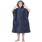 Tianyi - poncho de bain enfant poncho de plage microfibre a double poche serviette de plage enfant a ...