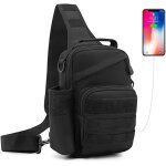 Tianyi - sac de poitrine sacoche bandoulier tactique molle homme sacs a bandoulire sac en bandoulire ...