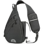 Tianyi - sac de poitrine, sacoche homme bandouliere avec port pour ecouteurs, sac a dos petit pour homme ...