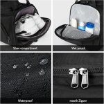 Tianyi - sac de sport homme avec compartiment a chaussures et poche humide, de voyage pour femme, grande ...