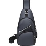 Tianyi - sacoche homme bandouliere, ajustable sac a poitrine avec port de chargement, sling bag, sac ...