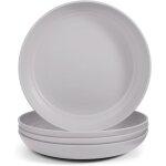 Tianyi - set de 4 pices couverts de camping de 23 cm, vaisselle plastique reutilisable sans bpa, set ...