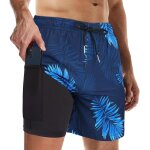 Tianyi - shorts de bain homme maillot de bain doublure de compression surf pantalon court de sport Tianyi - shorts de bain homme maillot de bain doublure de compression surf pantalon court de sport