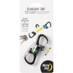 Tianyi - slidelock mousqueton double verrouillage magntique a 360 degrs ¿ s - biners avec collier ...