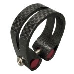 Tige de selle en fiber de carbone 3k, clip de serrage pour vtt, vélo de route Tige de selle en fiber de carbone 3k, clip de serrage pour vtt, vélo de route