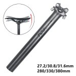 Tige de selle haute résistance en fiber de carbone, tube de siège, pour vélo de route vtt, 27. 2 / 30. ... Tige de selle haute résistance en fiber de carbone, tube de siège, pour vélo de route vtt, 27. 2 / 30. ...