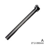 Tige de selle de vélo en fiber de titane ultralégère, 27. 2 / 31. 6x350 / 400 mm, en carbone 3k Tige de selle de vélo en fiber de titane ultralégère, 27. 2 / 31. 6x350 / 400 mm, en carbone 3k