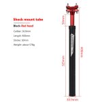 Tige de selle de v�lo de montagne, tube de selle de bicyclette antid�rapant, accessoires de vtt