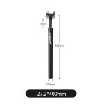 Tige de selle de v�lo vtt en alliage d'aluminium, absorption des chocs, tube d'amortissement de suspension, ...