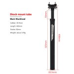 Tige de selle de vélo vtt en alliage d'aluminium, tube de selle, amortisseur de suspension, accessoires ... Tige de selle de vélo vtt en alliage d'aluminium, tube de selle, amortisseur de suspension, accessoires ...
