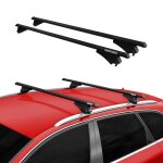 Tiger barres de toit transversales pour vw polo v cross 2009 - 2017 noir