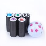 Timbres - poste de golfeur en plastique a schage rapide, 2 pices, timbres - poste pour balle de golf, ...