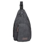 Toile sling bag crossbody sac a dos randonn�e daypack sac a dos pour hommes femmes voyage a v�lo en plein ...