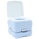 Toilette de camping portable vidaxl bleu 10l avec réservoir d'eau douce de 10l et réservoir a déchets ... Toilette de camping portable vidaxl bleu 10l avec réservoir d'eau douce de 10l et réservoir a déchets ...