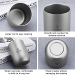 Tomshoo tasses de camping multifonctions en titane  double paroi rsistantes  la chaleur, mini tasse ...