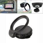 Pour tomtom one v4 rotation pliable rglable voiture a aspiration support gps (noir)