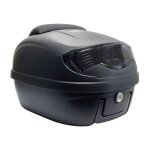 Top case 29l noir mat 40x40x31cm(1 casque) platine, dosseret et poignee
