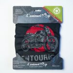 Tour de cou pour moto l'entourloop motorcycle flat track coloris noir 100% polyester