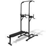 Tour de musculation avec banc d'assise sport fitness noir helloshop26 02 0000040