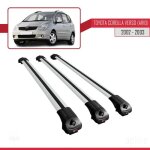 Compatible avec toyota corolla verso (ar10) 2002 - 2003 barres de toit ace - 1 railing porte - bagages ...