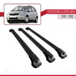Compatible avec toyota corolla verso (ar10) 2002 - 2003 barres de toit ace - 1 railing porte - bagages ...