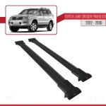 Pour toyota land cruiser prado (j120) 2002 - 2009 barres de toit railing porte - bagages de voiture fly ...