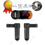 Transmetteur fm bluetooth - td - adaptateur voiture - chargeur usb - mains libres - noir