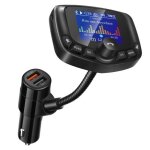 Transmetteur fm bluetooth pour voiture, ecran couleur tft 1, 8 pouces - cp91