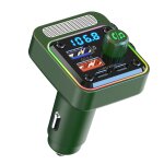 Transmetteur fm bluetooth pour voiture bluetooth v5. 0 vert