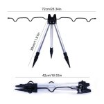 Trpied tlescopique pour support de canne a pche, pliable et rglable, equipement multifonctionnel ...