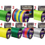 Tresse fil de peche multifilament pe 8 brins 300m, couleur: au choix, modele: 0. 145mm 9. 9kg