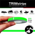 Bandes adh�sives - trim - vert fluo - 7 mm x 10 mt - thermoformable - lingette nettoyante