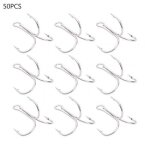 Triple hame�on de p�che, porte - app�t, ver, mat�riel de p�che, accessoires, 50 pi�ces