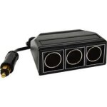 Triple prise ac din 12 / 24v 10a [511893] pour camion