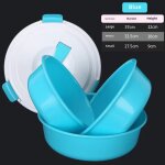 Trois pièces de boîtes a appâts avec couvercle pour la pêche en bleu et noir outils de pêche en taille ... Trois pièces de boîtes a appâts avec couvercle pour la pêche en bleu et noir outils de pêche en taille ...