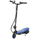 Trottinette electrique 120 w pliable pour enfant 7 - 14 ans 12 km / h max. autonomie 10 km max. bleu