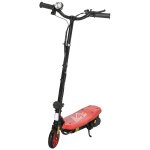 Trottinette electrique 120 w pliable pour enfant 7 - 14 ans 12 km / h max. autonomie 10 km max. rouge ...