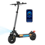 Trottinette electrique iscooter 10'' 1000w 45km 120 kg autonomie 45km batterie 54. 6v14ah pliable noir, ...