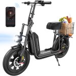 Trottinette electrique iscooter f7 avec sige - 16  1000w - 50 km - 45 km / h - batterie amovible - panier ...