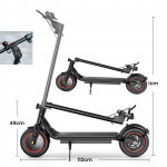 Trottinette electrique pliable iscooter w6, 500 w, 35 km / h, autonomie 30 km, 36 v 7, 8 ah, roues 10 ...