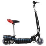 Trottinette electrique avec selle et led 120 watts noir helloshop26 02 0004592
