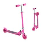 Trottinette pour enfants d�s 3 ans - duoku - roues lumineuses - guidon ajustable - plateau large antid�rapant ...
