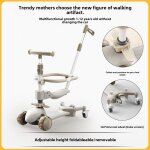 Trottinette pour enfants garons filles bbs de 2 a 6 ans version pliable a trois roues largeur supplmentair ...