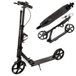 Trottinette grande roue trader 200mm raven enfant mixte noir