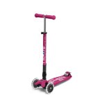Trottinette maxi micro deluxe pliable led - baie rouge