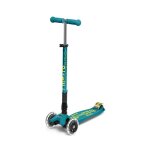 Trottinette micro mobility maxi micro deluxe pliable led vert ptrole